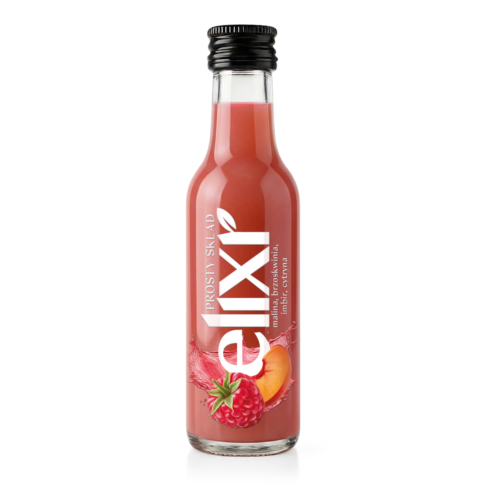 Shot Elixr 50ml - malina imbir brzoskwinia cytryna